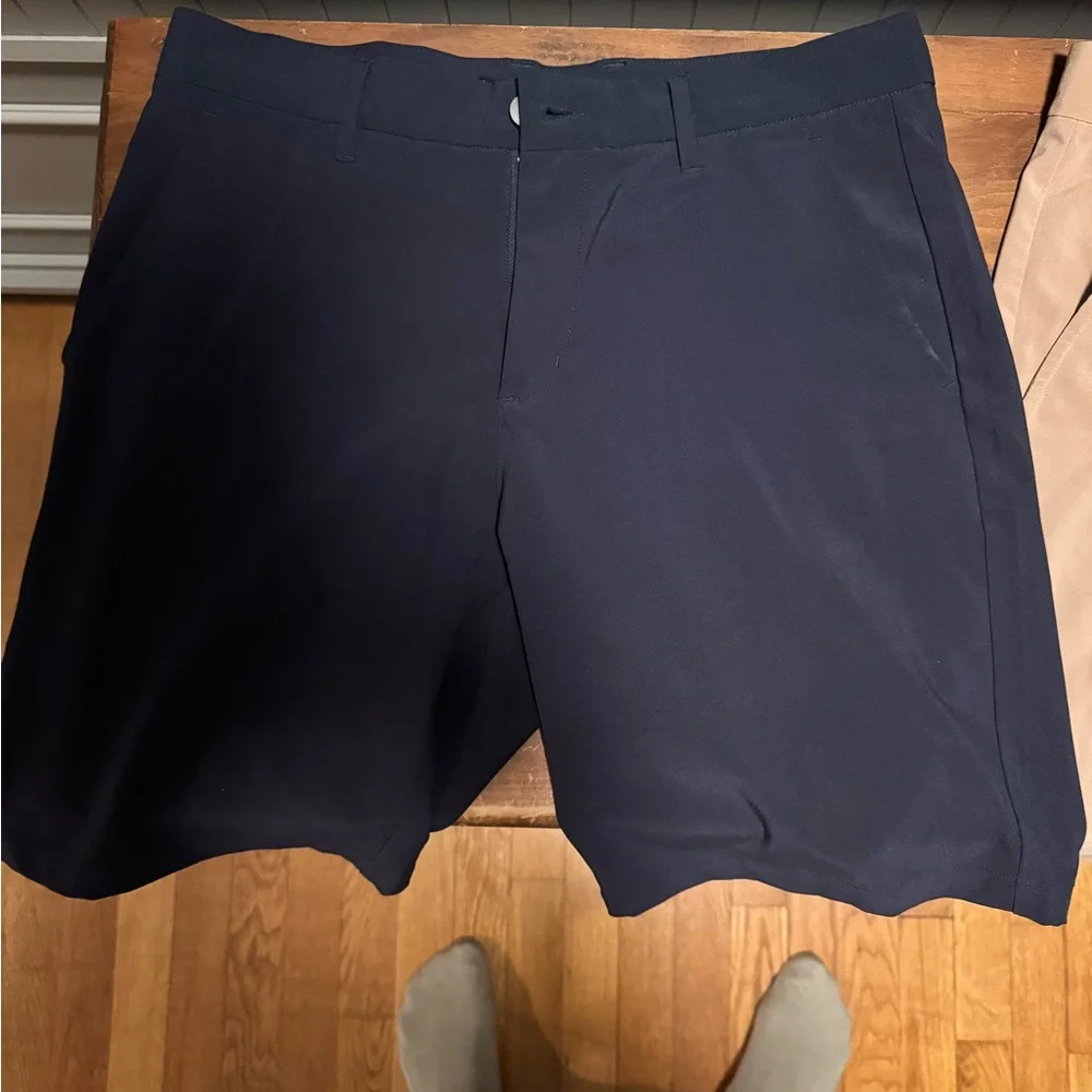 Primo Men's Navy blue  and Tan GOLF Shorts - Picture 4 of 5
